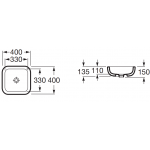 Roca A327654000 Khroma 系列座枱洗臉盆